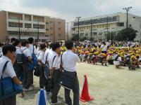 引き渡し訓練のようす